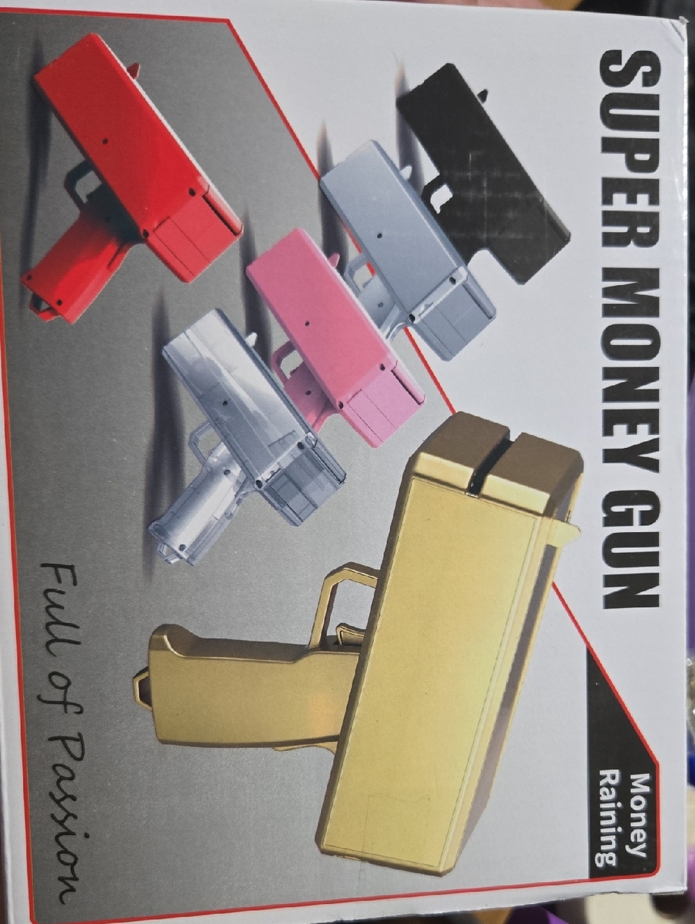 Gold Super Money Gun - Novelty Cash Blaster